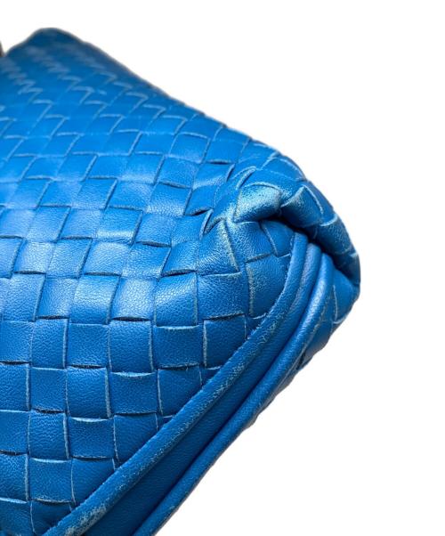 BOTTEGA VENETA（ボッテガベネタ）BOTTEGA VENETA (ボッテガベネタ) ノディーニ イントレチャートショルダーバッグ ブルーの古着・服飾アイテム