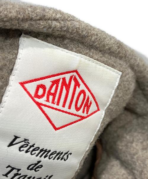 DANTON（ダントン）DANTON (ダントン) COLLARLESS V NECK COAT ブラウン サイズ:36の古着・服飾アイテム