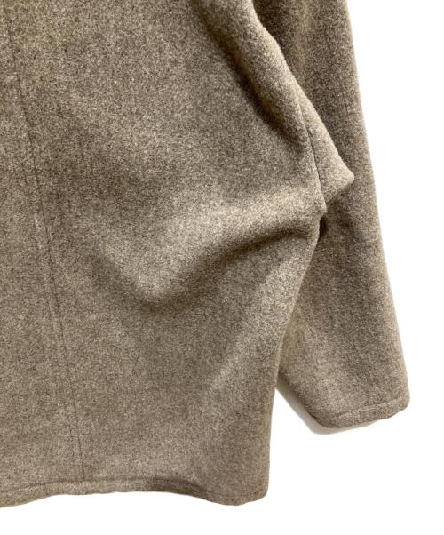 DANTON（ダントン）DANTON (ダントン) COLLARLESS V NECK COAT ブラウン サイズ:36の古着・服飾アイテム