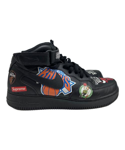 NIKE（ナイキ）NIKE (ナイキ) Supreme (シュプリーム) NBA (エヌビーエー) AIR FORCE1 MID ブラック サイズ:26cmの古着・服飾アイテム