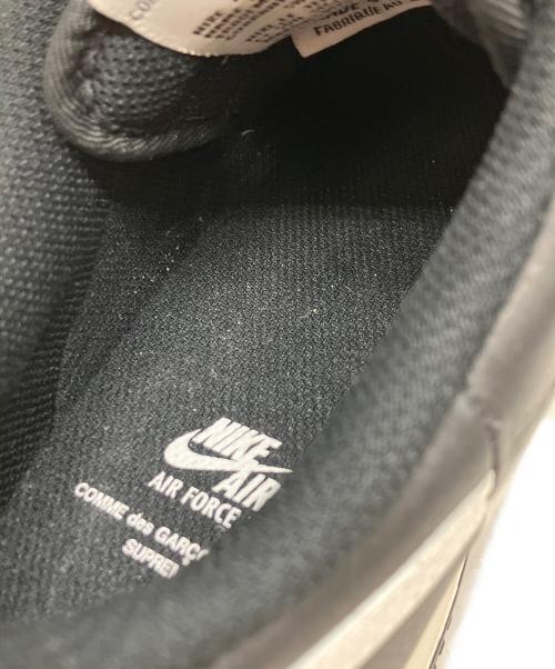 NIKE（ナイキ）NIKE (ナイキ) COMME des GARCONS SHIRT (コムデギャルソンシャツ) Supreme (シュプリーム) AIR FORCE1 ブラック サイズ:26cmの古着・服飾アイテム