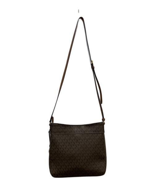 MICHAEL KORS（マイケルコース）MICHAEL KORS (マイケルコース) ジェット セット トラベル シグネチャー ラージ メッセンジャー ブラウンの古着・服飾アイテム