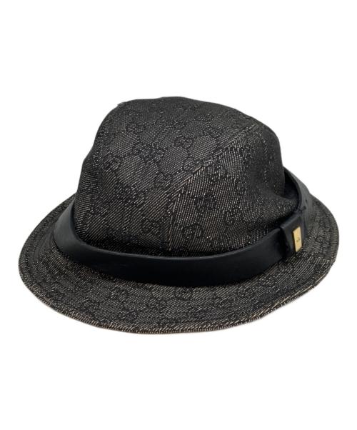 GUCCI（グッチ）GUCCI (グッチ) GGキャンバスハット グレー サイズ:SIZE　Lの古着・服飾アイテム