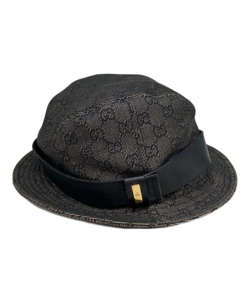 GUCCI（グッチ）GUCCI (グッチ) GGキャンバスハット グレー サイズ:SIZE　Lの古着・服飾アイテム