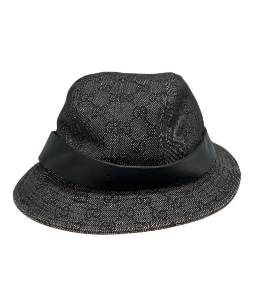 GUCCI（グッチ）GUCCI (グッチ) GGキャンバスハット グレー サイズ:SIZE　Lの古着・服飾アイテム