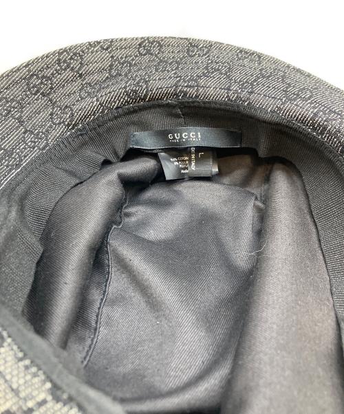 GUCCI（グッチ）GUCCI (グッチ) GGキャンバスハット グレー サイズ:SIZE　Lの古着・服飾アイテム