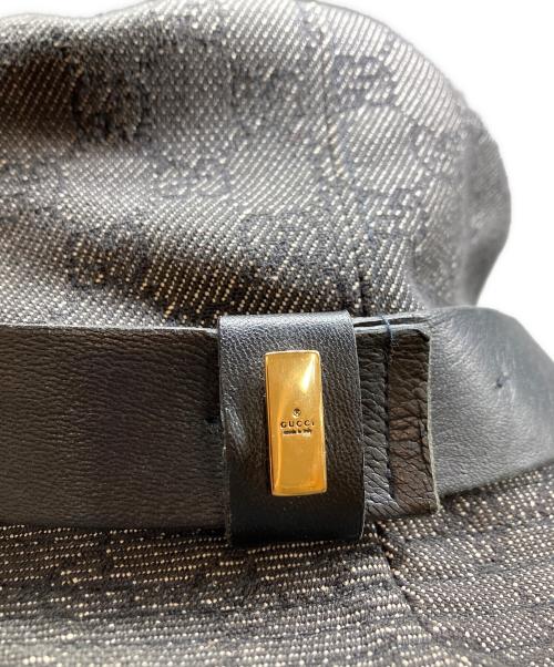 GUCCI（グッチ）GUCCI (グッチ) GGキャンバスハット グレー サイズ:SIZE　Lの古着・服飾アイテム