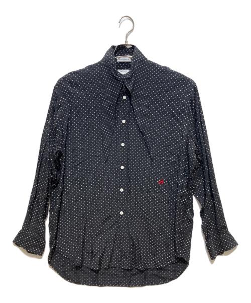 MADISON BLUE（マディソンブルー）MADISON BLUE (マディソンブルー) SCARF COLLAR SH DOT ブラック サイズ:XLの古着・服飾アイテム