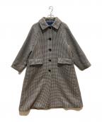 SHIPSシップス）の古着「LA TORRE ステンカラー コート」｜アイボリー×ブラック