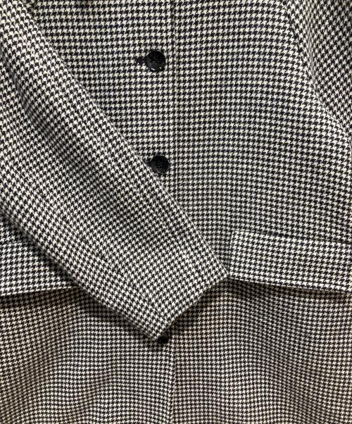 SHIPS（シップス）SHIPS (シップス) LA TORRE ステンカラー コート アイボリー×ブラック サイズ:SIZE　38の古着・服飾アイテム