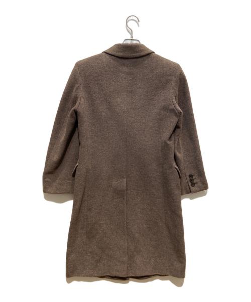 MaxMara（マックスマーラ）MaxMara (マックスマーラ) ウールシルクチェスターコート ブラウン サイズ:SIZE　40の古着・服飾アイテム