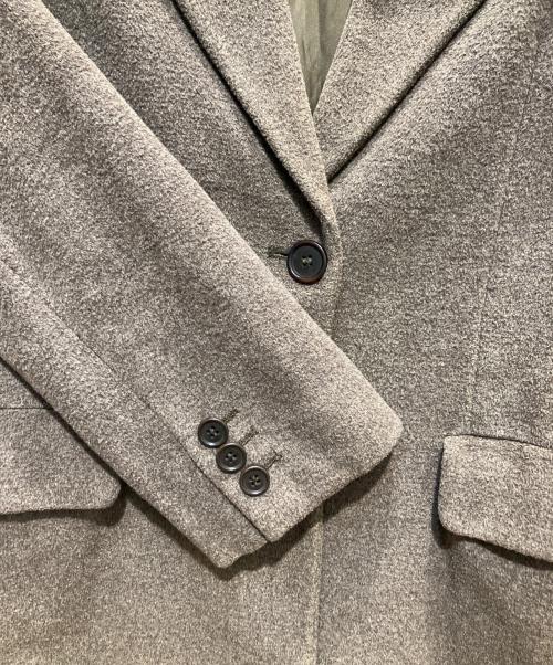 MaxMara（マックスマーラ）MaxMara (マックスマーラ) ウールシルクチェスターコート ブラウン サイズ:SIZE　40の古着・服飾アイテム