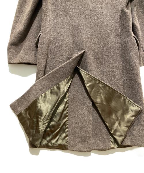 MaxMara（マックスマーラ）MaxMara (マックスマーラ) ウールシルクチェスターコート ブラウン サイズ:SIZE　40の古着・服飾アイテム