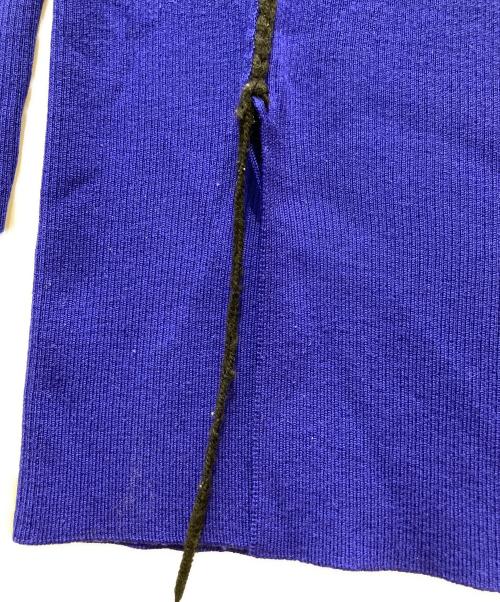 Y's（ワイズ）Y's (ワイズ) フロントスリットハイネックリブニット ブルー サイズ:SIZE　2の古着・服飾アイテム
