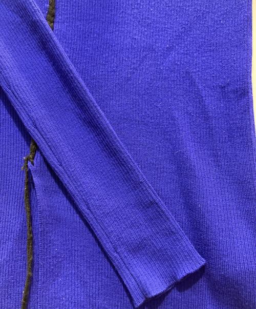 Y's（ワイズ）Y's (ワイズ) フロントスリットハイネックリブニット ブルー サイズ:SIZE　2の古着・服飾アイテム
