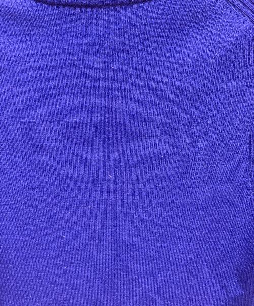 Y's（ワイズ）Y's (ワイズ) フロントスリットハイネックリブニット ブルー サイズ:SIZE　2の古着・服飾アイテム