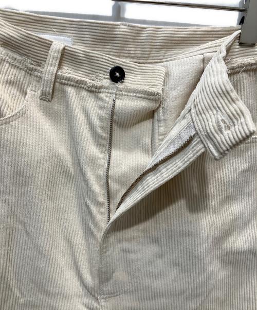 CAMIEL FORTGENS（カミエルフォートヘンス）CAMIEL FORTGENS (カミエルフォートヘンス) コーデュロイワイドパンツ アイボリー サイズ:Sの古着・服飾アイテム