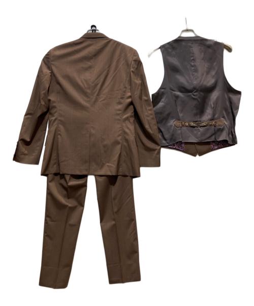 PAUL SMITH（ポールスミス）Paul Smith (ポールスミス) 3ピースセットアップスーツ ブラウン サイズ:オーダー品の古着・服飾アイテム