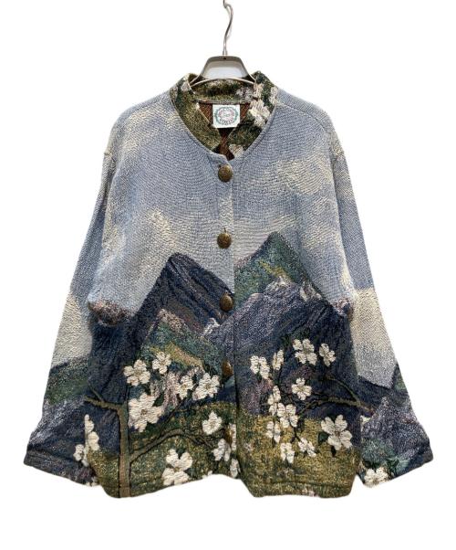 SUGAR STREET WEAVERS（シュガーストリートウェーバーズ）SUGAR STREET WEAVERS (シュガーストリートウェーバーズ) ゴブランジャケット ブルー サイズ:ONE SIZEの古着・服飾アイテム