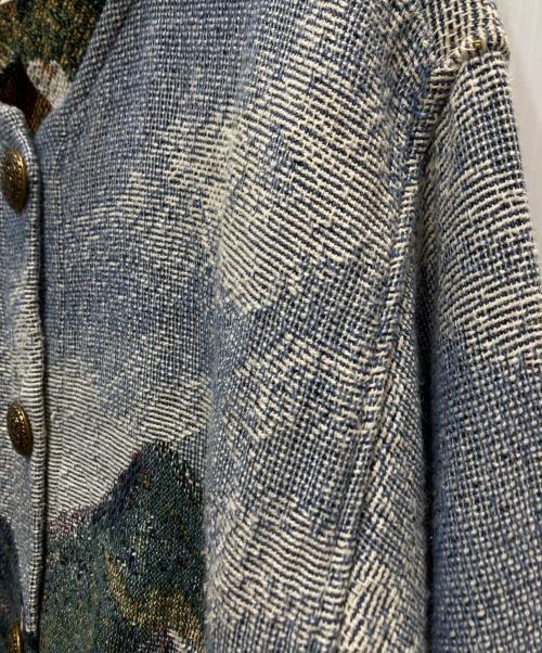 SUGAR STREET WEAVERS（シュガーストリートウェーバーズ）SUGAR STREET WEAVERS (シュガーストリートウェーバーズ) ゴブランジャケット ブルー サイズ:ONE SIZEの古着・服飾アイテム