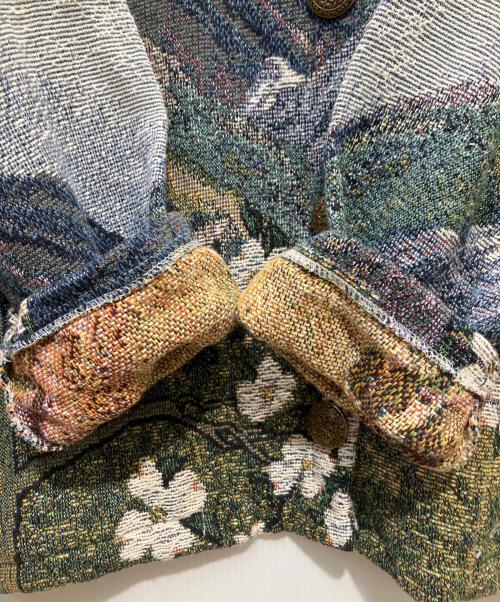 SUGAR STREET WEAVERS（シュガーストリートウェーバーズ）SUGAR STREET WEAVERS (シュガーストリートウェーバーズ) ゴブランジャケット ブルー サイズ:ONE SIZEの古着・服飾アイテム