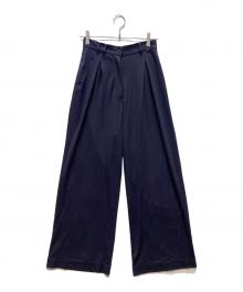 RIM.ARK（リムアーク）の古着「Relax jersey tuck PT」｜ネイビー