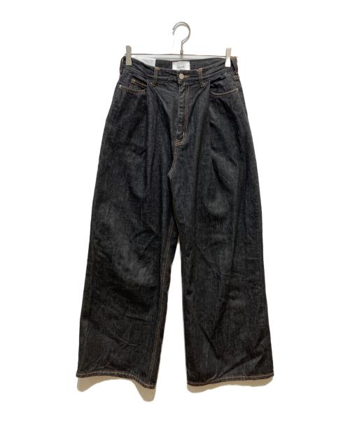 CLANE（クラネ）CLANE (クラネ) Suzu Hirose Tuck Wide Denim Pants ブラック サイズ:SIZE　2の古着・服飾アイテム
