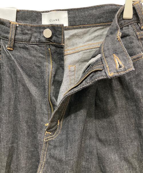 CLANE（クラネ）CLANE (クラネ) Suzu Hirose Tuck Wide Denim Pants ブラック サイズ:SIZE　2の古着・服飾アイテム