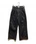 CLANE（クラネ）の古着「Tuck Wide Denim Pants」｜ブラック