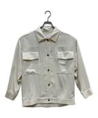RIM.ARKリムアーク）の古着「Big work shirt JK」｜アイボリー