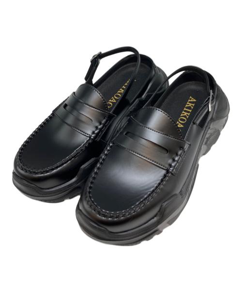 AKIKOAOKI（アキコアオキ）AKIKOAOKI (アキコアオキ) demi faux leather ブラック サイズ:SIZE　23cmの古着・服飾アイテム