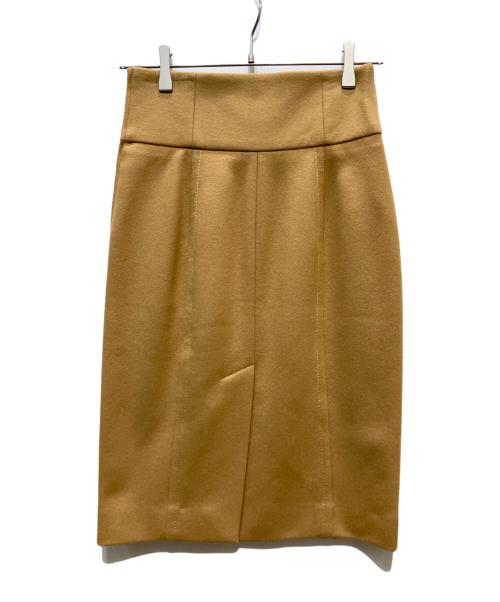 DSQUARED2（ディースクエアード）DSQUARED2 (ディースクエアード) ウールタイトスカート ベージュ サイズ:40の古着・服飾アイテム