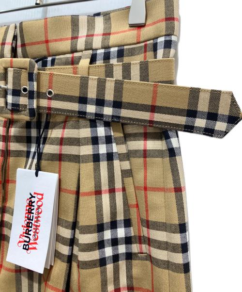 BURBERRY（バーバリー）BURBERRY (バーバリー) Vivienne Westwood (ヴィヴィアンウエストウッド) ヴィンテージチェックパンツ ベージュ サイズ:UK6の古着・服飾アイテム