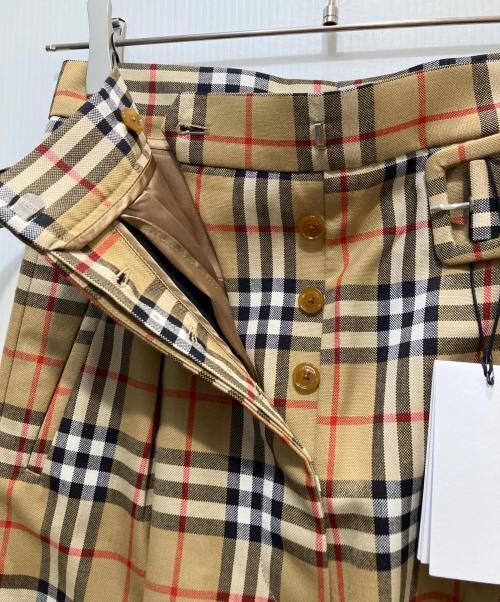 BURBERRY（バーバリー）BURBERRY (バーバリー) Vivienne Westwood (ヴィヴィアンウエストウッド) ヴィンテージチェックパンツ ベージュ サイズ:UK6の古着・服飾アイテム
