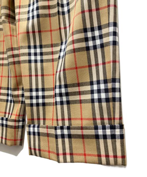 BURBERRY（バーバリー）BURBERRY (バーバリー) Vivienne Westwood (ヴィヴィアンウエストウッド) ヴィンテージチェックパンツ ベージュ サイズ:UK6の古着・服飾アイテム