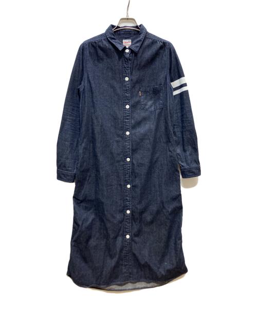 MOMOTARO JEANS（桃太郎ジーンズ）MOMOTARO JEANS (桃太郎ジーンズ) 8オンス 出陣 デニムワンピース インディゴ サイズ:Sの古着・服飾アイテム