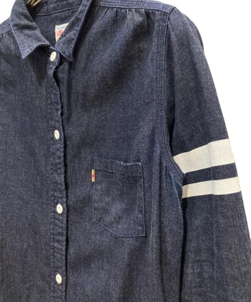 MOMOTARO JEANS（桃太郎ジーンズ）MOMOTARO JEANS (桃太郎ジーンズ) 8オンス 出陣 デニムワンピース インディゴ サイズ:Sの古着・服飾アイテム