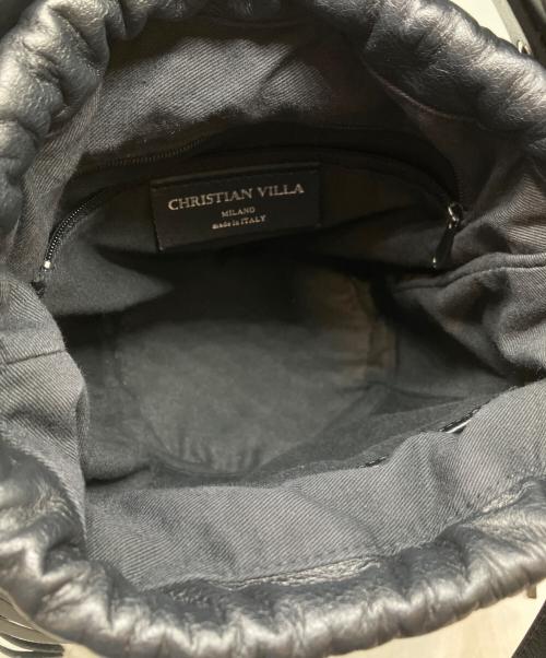 CHRISTIAN VILLA（クリスチャンヴィラ）CHRISTIAN VILLA (クリスチャンヴィラ) ショルダーバッグ ブラックの古着・服飾アイテム