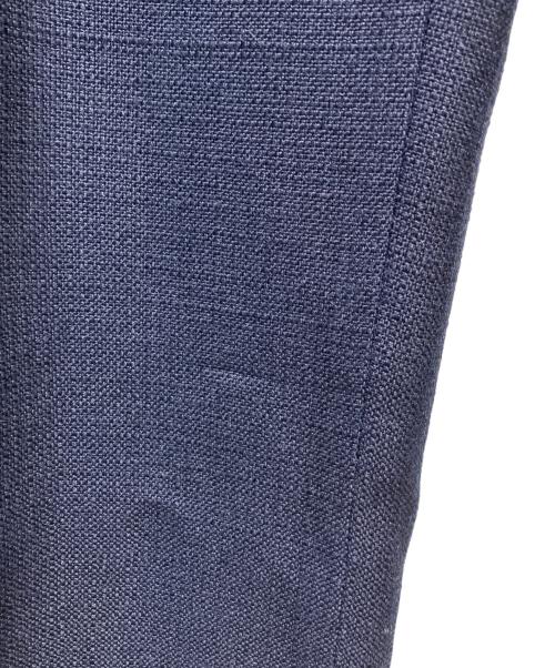 GUCCI（グッチ）GUCCI (グッチ) Blue High-Waisted Pleated Straight Trousers ネイビー サイズ:38の古着・服飾アイテム