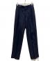 GUCCI（グッチ）の古着「Blue High-Waisted Pleated Straight Trousers」｜ネイビー