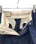 中古・古着 GUCCI (グッチ) Blue High-Waisted Pleated Straight Trousers ネイビー サイズ:38：20000円