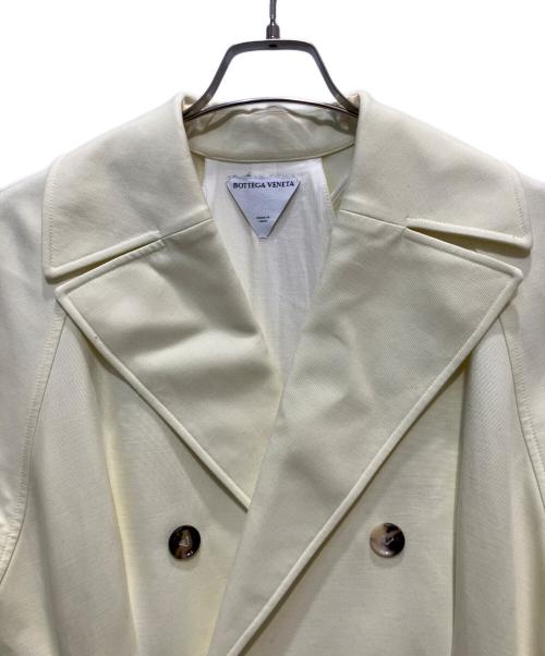 BOTTEGA VENETA（ボッテガベネタ）BOTTEGA VENETA (ボッテガベネタ) コットン トレンチコート イエロー サイズ:SIZE　40の古着・服飾アイテム
