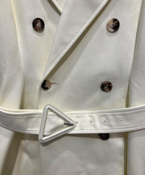 BOTTEGA VENETA（ボッテガベネタ）BOTTEGA VENETA (ボッテガベネタ) コットン トレンチコート イエロー サイズ:SIZE　40の古着・服飾アイテム