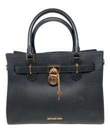 MICHAEL KORS（マイケルコース）の古着「HAMILTON MD SATCHEL LEATHER」｜ブラック