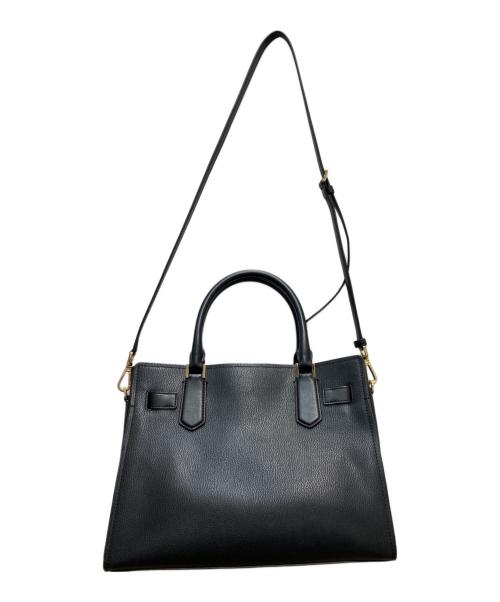 MICHAEL KORS（マイケルコース）MICHAEL KORS (マイケルコース) HAMILTON MD SATCHEL LEATHER ブラックの古着・服飾アイテム