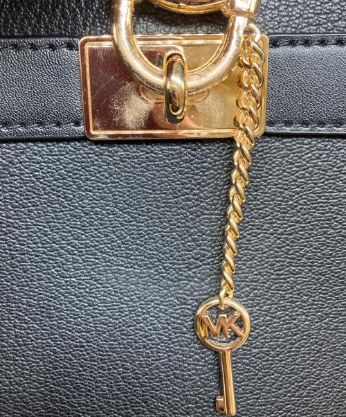 MICHAEL KORS（マイケルコース）MICHAEL KORS (マイケルコース) HAMILTON MD SATCHEL LEATHER ブラックの古着・服飾アイテム