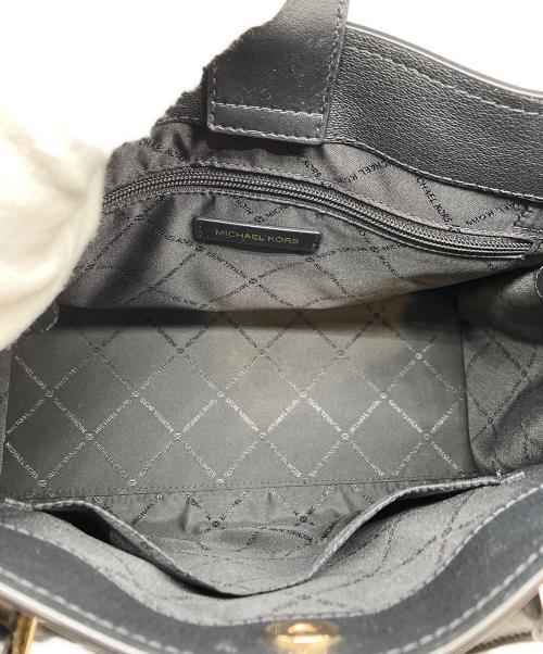 MICHAEL KORS（マイケルコース）MICHAEL KORS (マイケルコース) HAMILTON MD SATCHEL LEATHER ブラックの古着・服飾アイテム