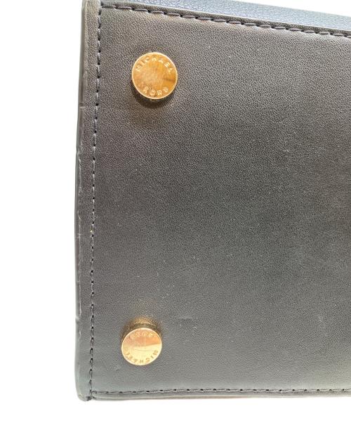 MICHAEL KORS（マイケルコース）MICHAEL KORS (マイケルコース) HAMILTON MD SATCHEL LEATHER ブラックの古着・服飾アイテム