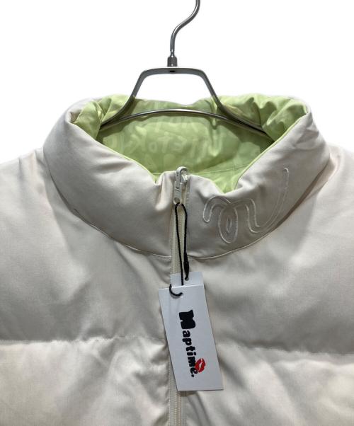 Naptime.（ナップタイム）Naptime. (ナップタイム) 25AW リバーシブルダウンベスト ベージュ×ピスタチオ サイズ:Lの古着・服飾アイテム