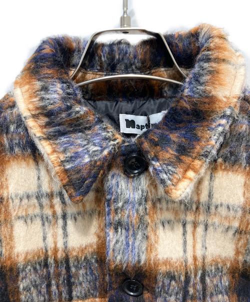 Naptime.（ナップタイム）Naptime. (ナップタイム) 25AW チェック中綿ジャケット ブラウン×アイボリー サイズ:Mの古着・服飾アイテム